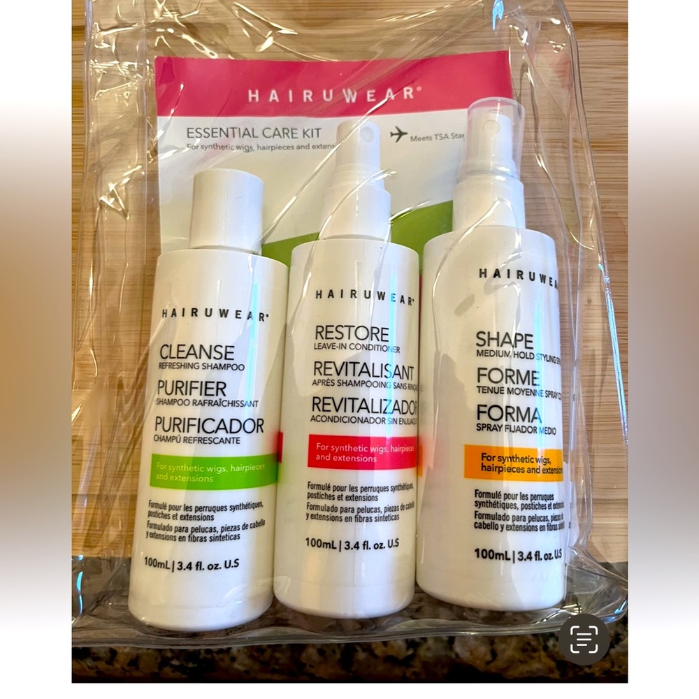 NWT Wig hair care travel kit TSA approved